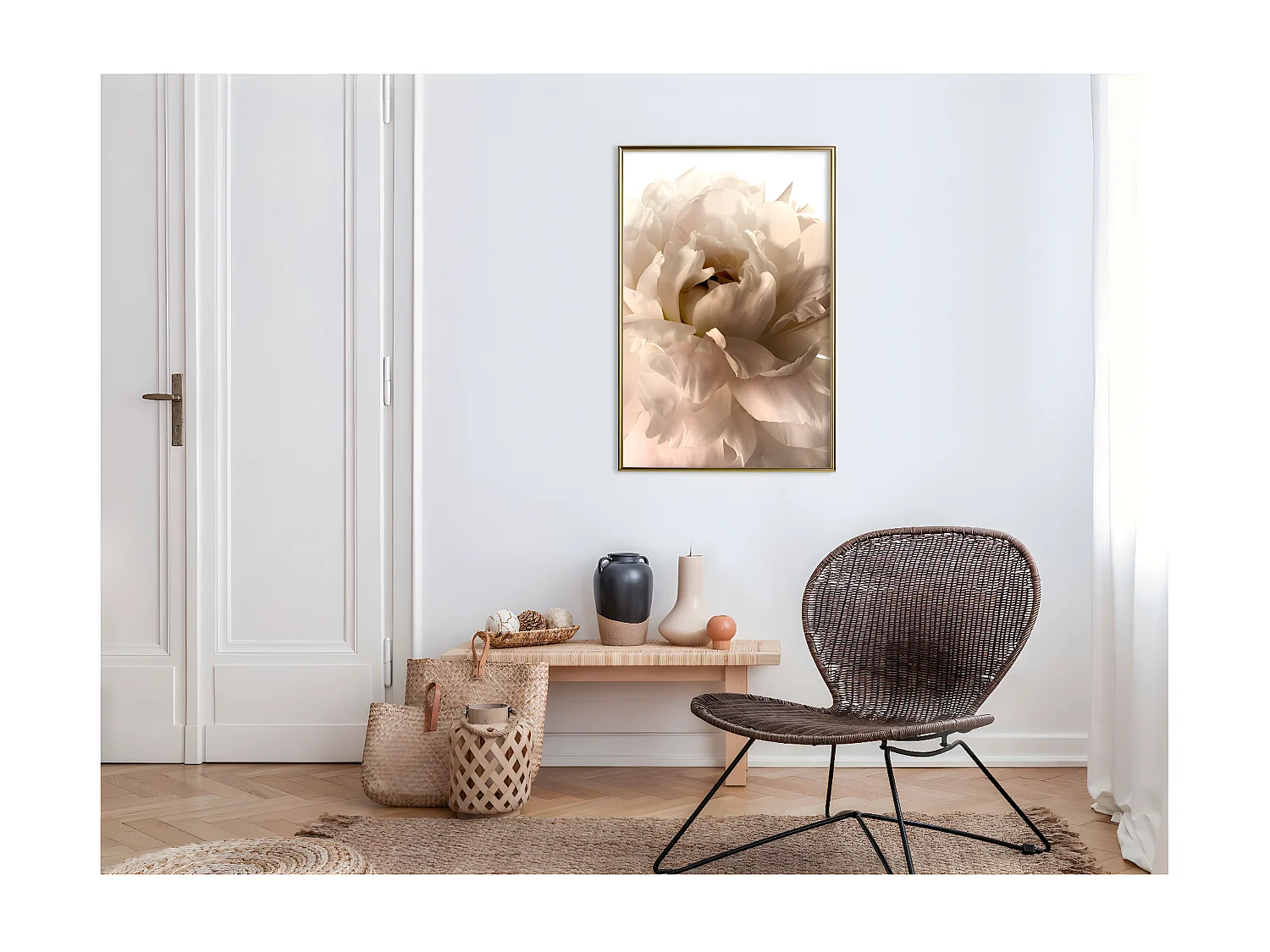 Affiche Murale Encadrée "Bloom" 40 x 60 cm Or