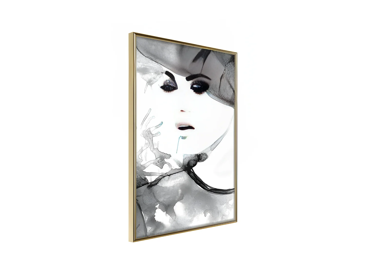 Affiche Murale Encadrée "Class and Style" 30 x 42 cm Or