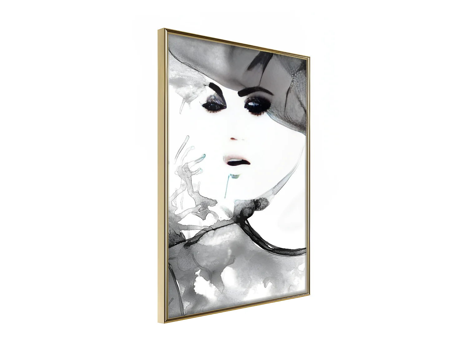 Affiche Murale Encadrée "Class and Style" 30 x 42 cm Or