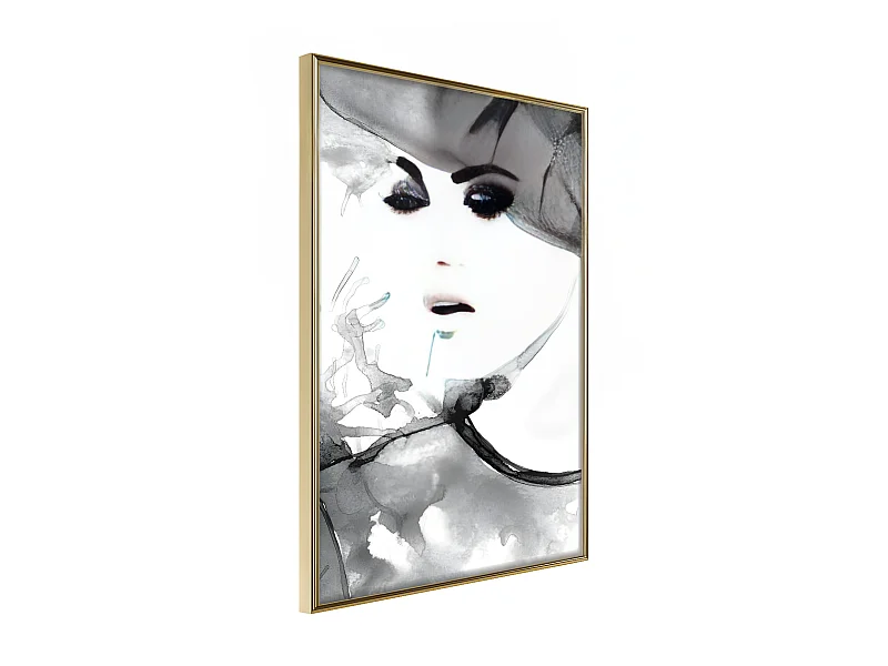 Affiche Murale Encadrée "Class and Style" 30 x 42 cm Or