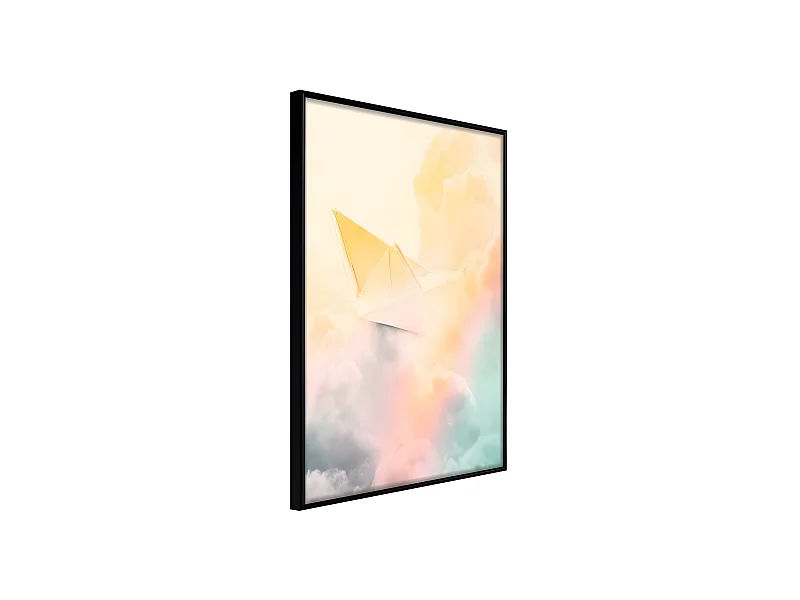Affiche Murale Encadrée "Paper Boat" 40 x 60 cm Noir