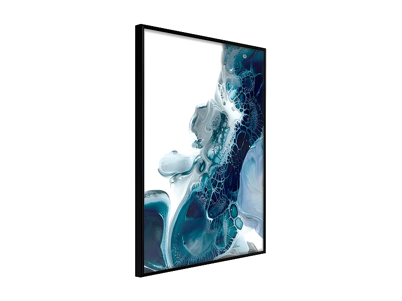 Affiche Murale Encadrée "Acrylic Pouring I" 40 x 60 cm Noir