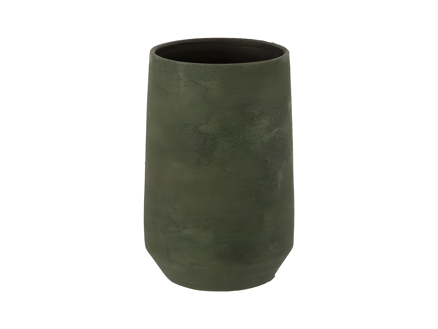 Vase Design en Céramique "Rugueux" 25cm Vert