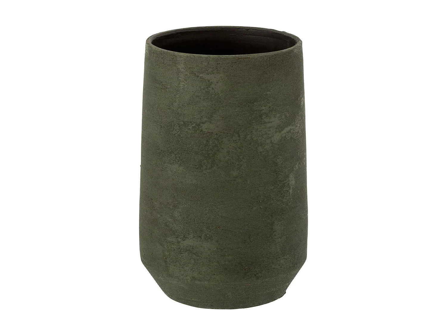 Vase Design en Céramique "Rugueux" 25cm Vert