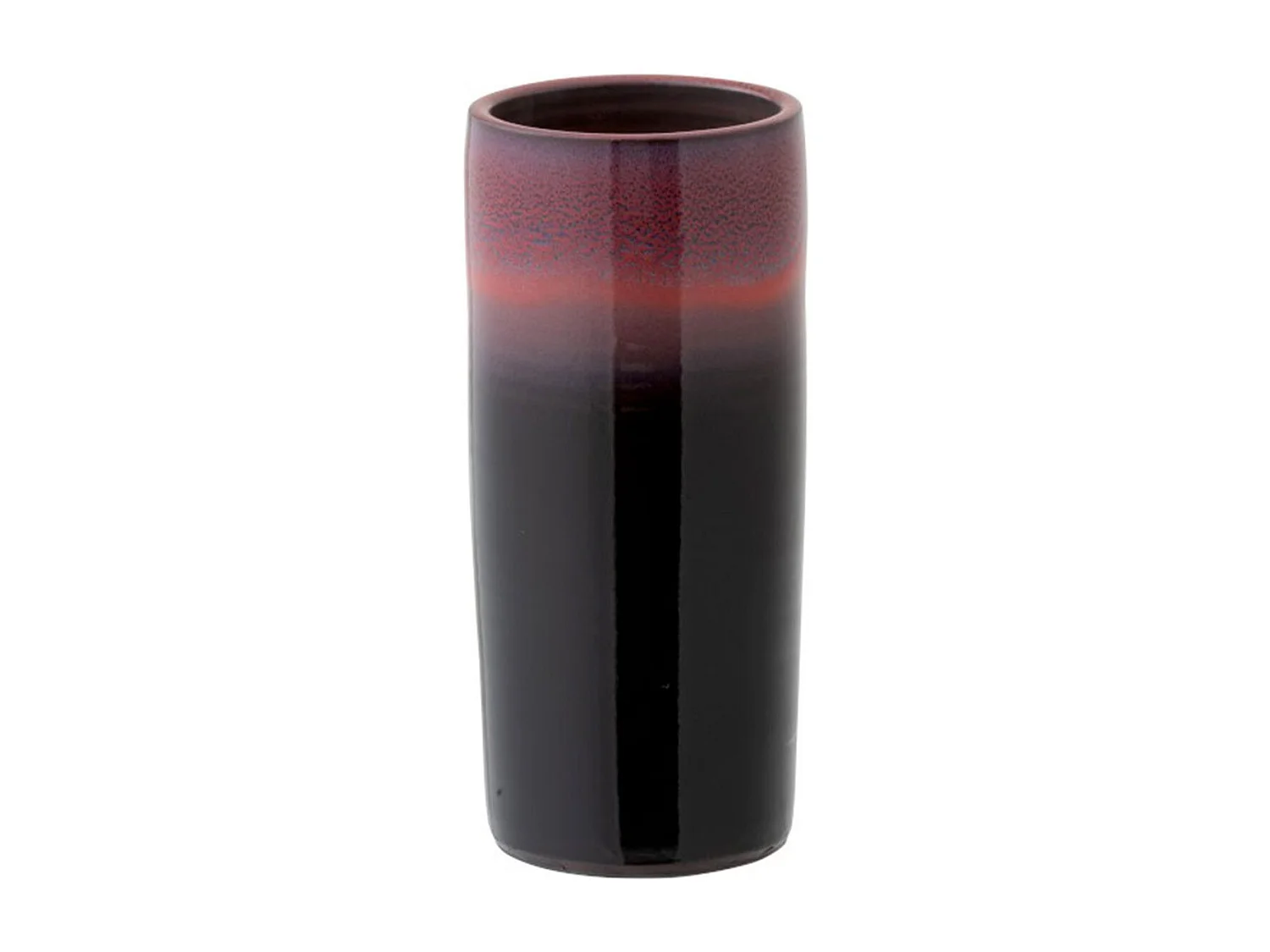 Vaso in ceramica nera 15.5x15.5x35 cm
