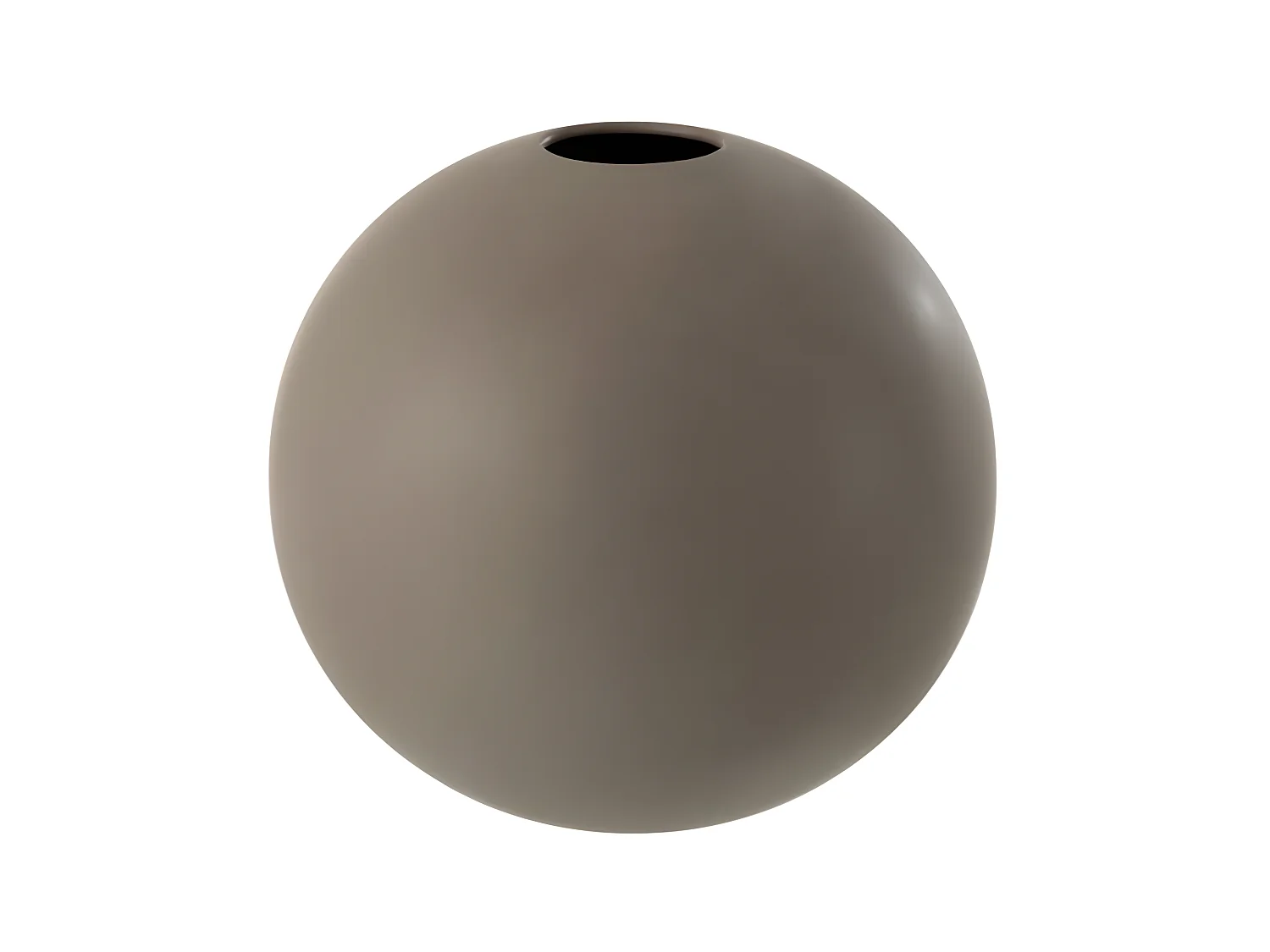 Vase Design "Boule Céramique" 25cm Gris