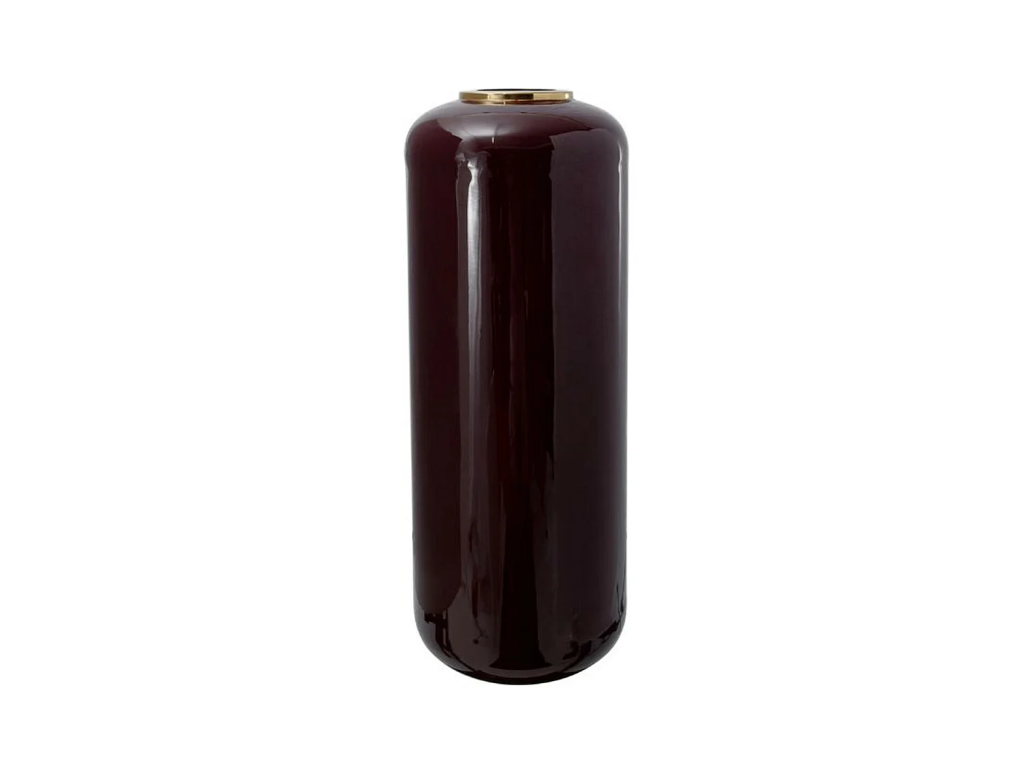 Vase Design "Touna" 81cm Violet & Or