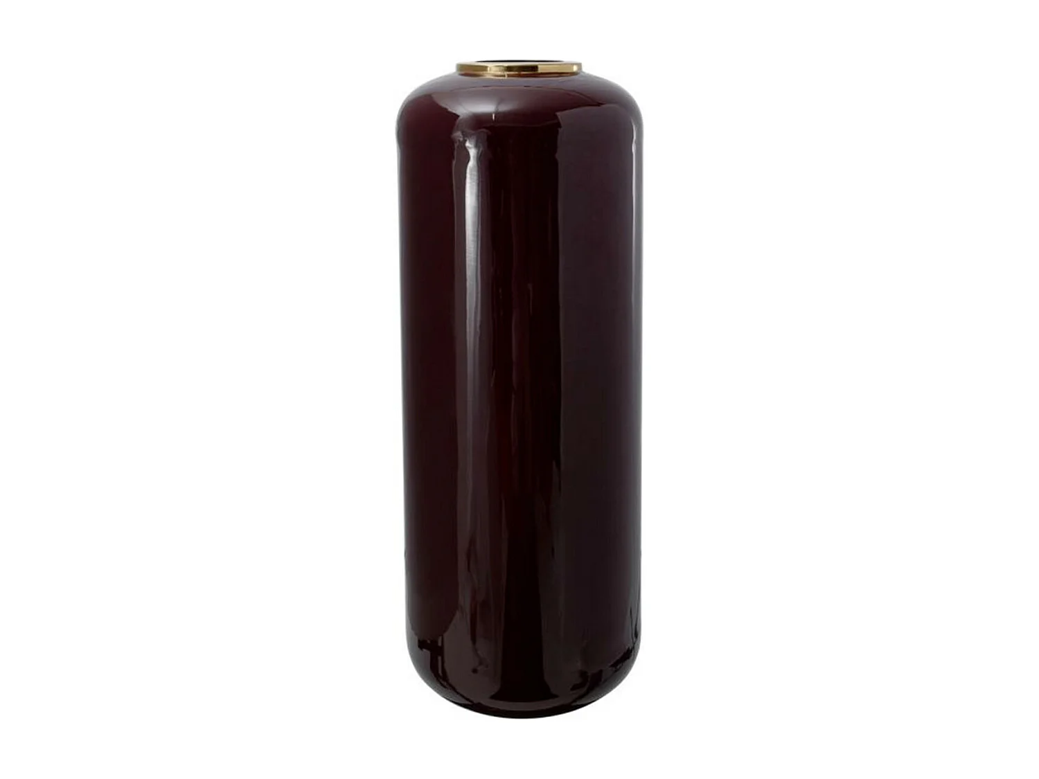 Vase Design "Touna" 81cm Violet & Or