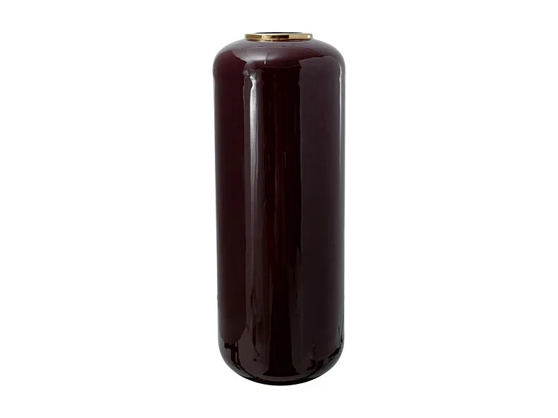 Vase Design "Touna" 81cm Violet & Or