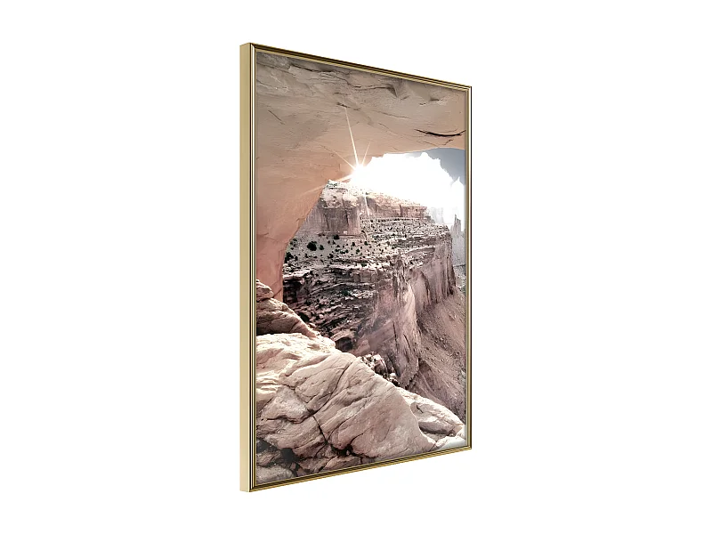 Affiche Murale Encadrée "Beauty of the Canyon" 30 x 42 cm Or
