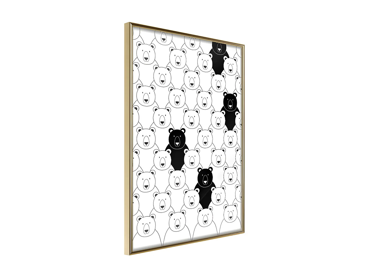 Affiche Murale Encadrée "Minority" 40 x 60 cm Or