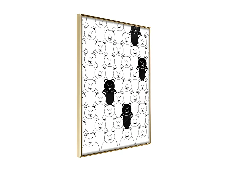 Affiche Murale Encadrée "Minority" 40 x 60 cm Or