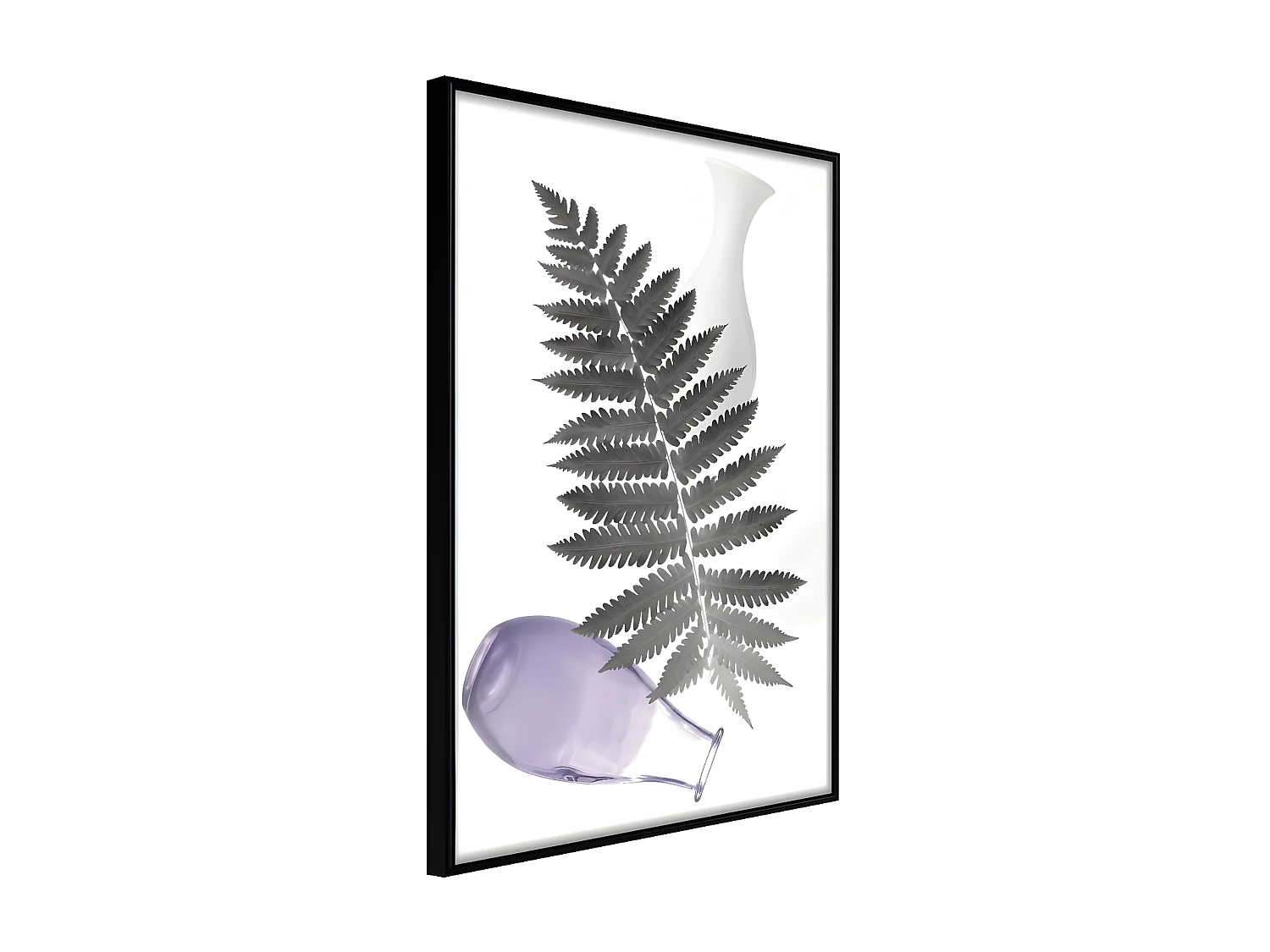 Affiche Murale Encadrée "Floral Alchemy II" 30 x 42 cm Noir