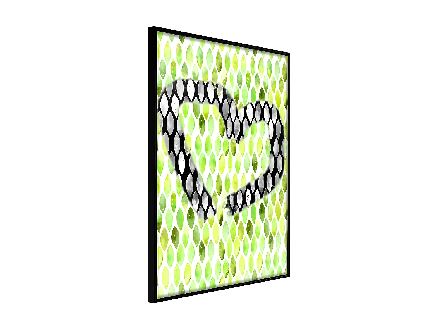 Affiche Murale Encadrée "I Love Limes" 30 x 42 cm Noir