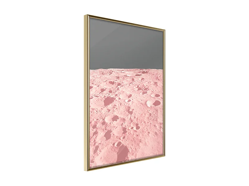 Affiche Murale Encadrée "Pastel Craters" 40 x 60 cm Or