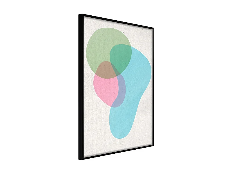 Affiche Murale Encadrée "Pastel Sets III" 30 x 42 cm Noir