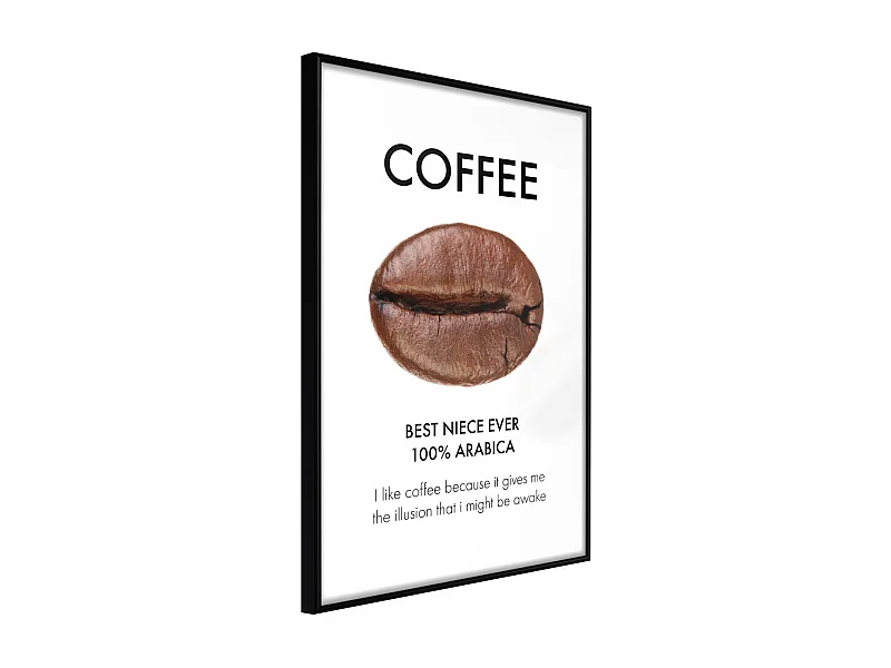 Affiche Murale Encadrée "Coffee I" 40 x 60 cm Noir