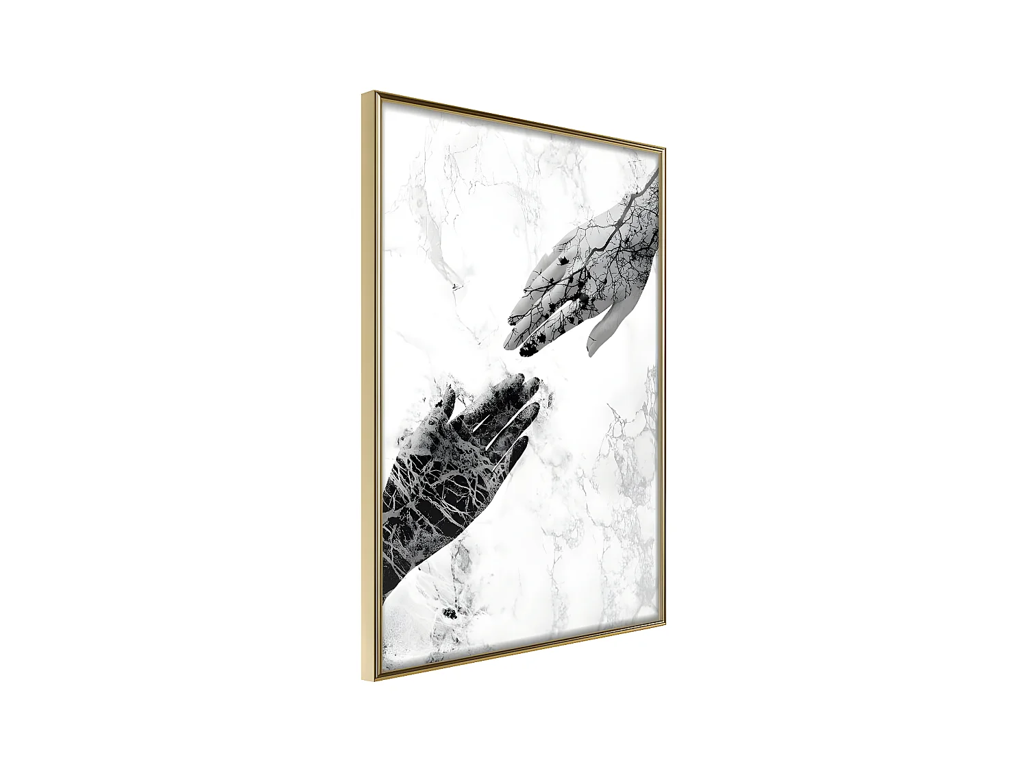 Affiche Murale Encadrée "Almost" 30 x 42 cm Or