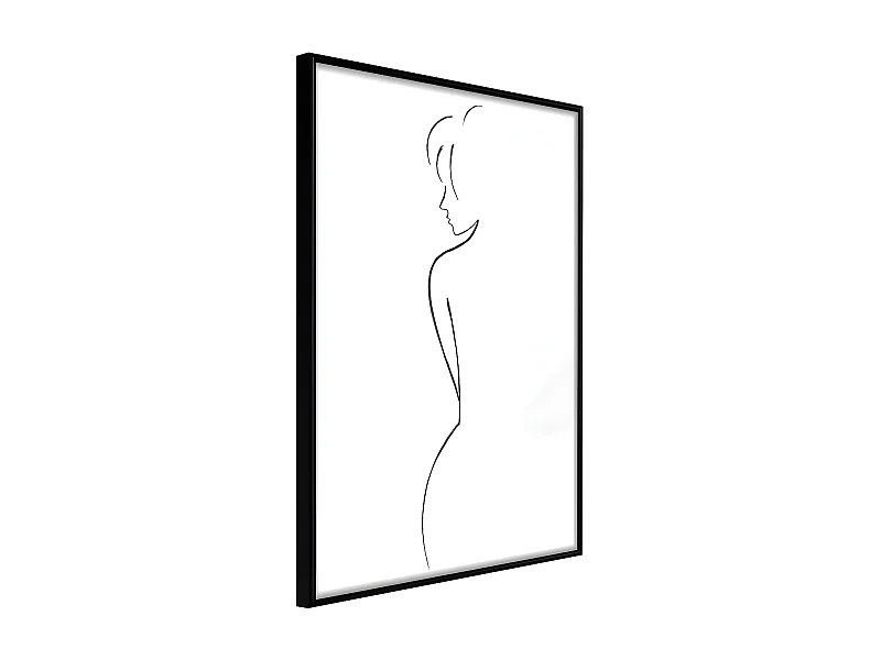 Affiche Murale Encadrée "Silhouette" 40 x 60 cm Noir