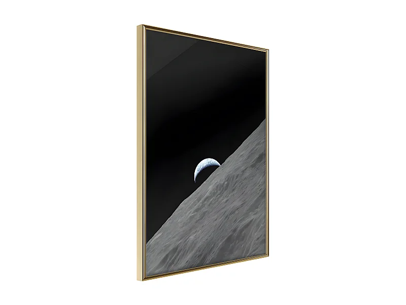 Affiche Murale Encadrée "Planet in the Shadow" 30 x 42 cm Or