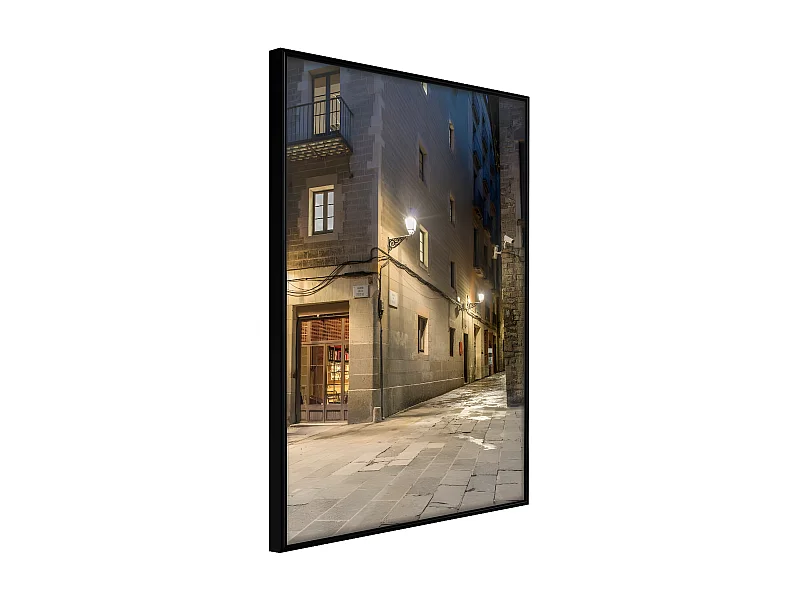 Affiche Murale Encadrée "Meeting at the Corner" 21 x 30 cm Noir