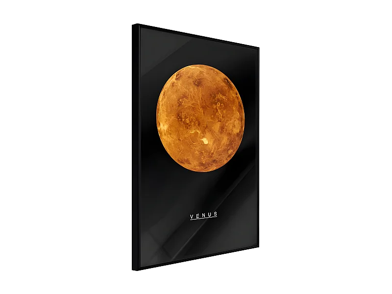 Affiche Murale Encadrée "The Solar System Venus" 40 x 60 cm Noir