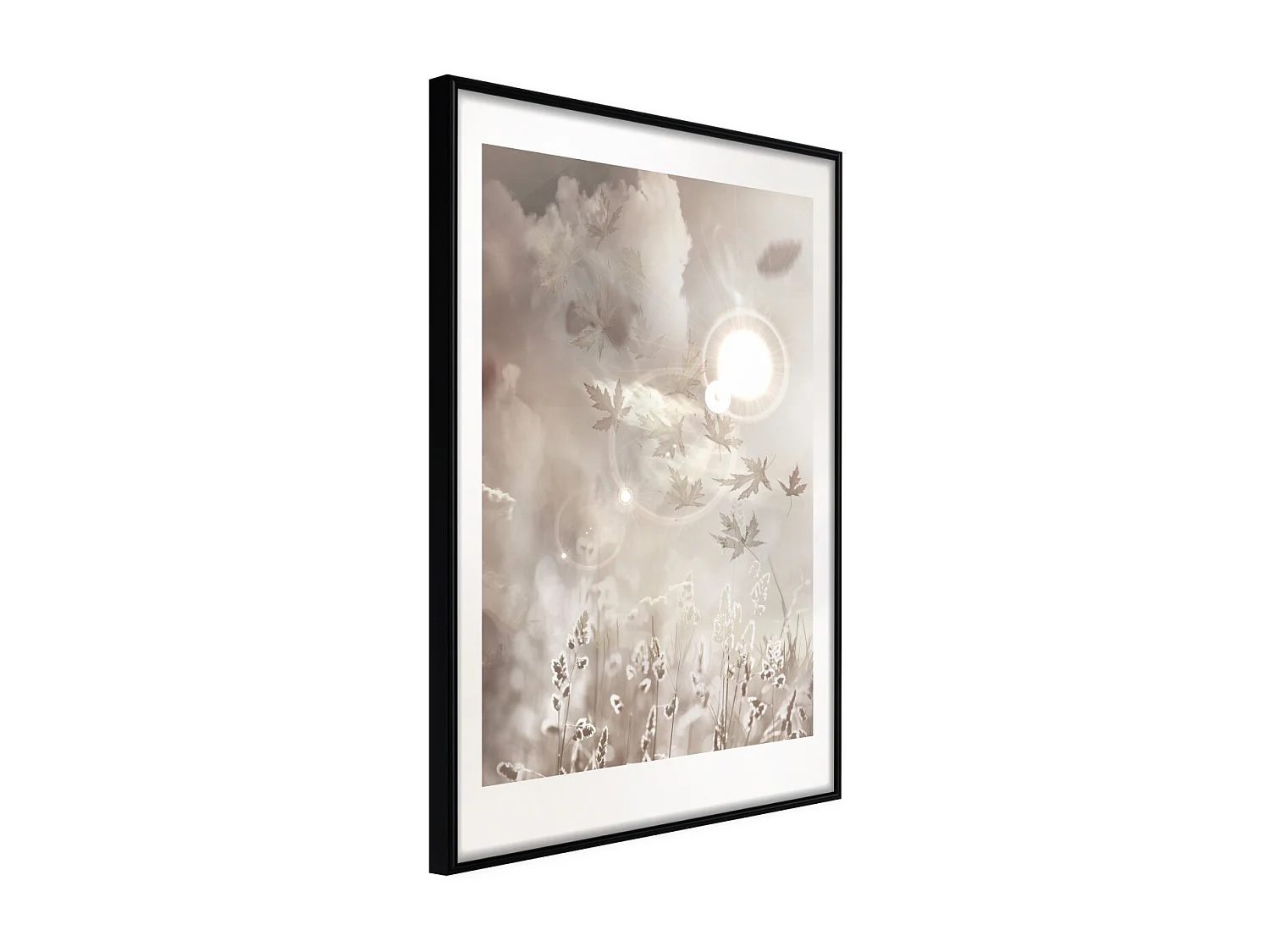 Affiche Murale Encadrée "On the Edge of the Summer" 40 x 60 cm Noir