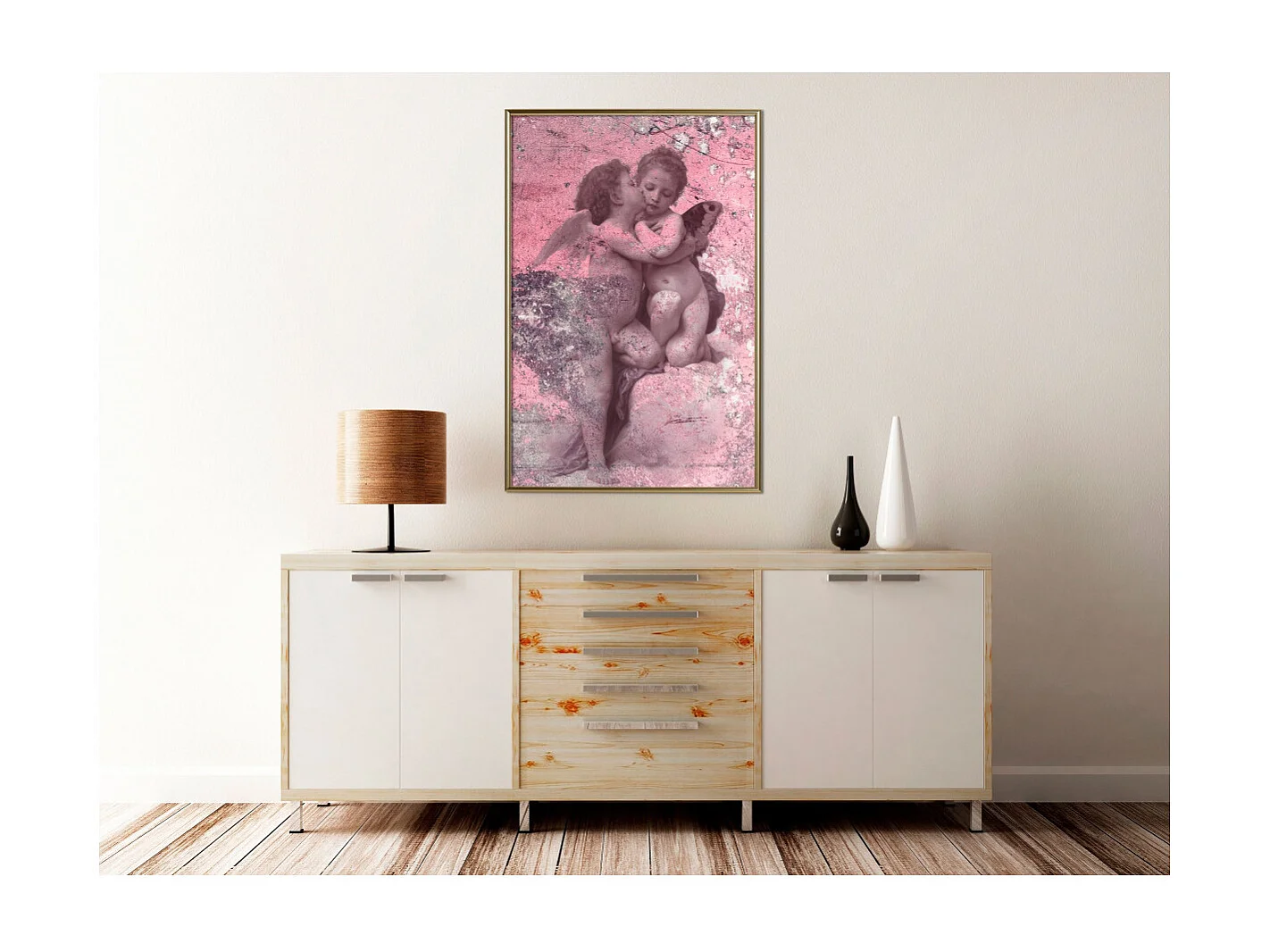 Affiche Murale Encadrée "Innocent Love" 40 x 60 cm Or
