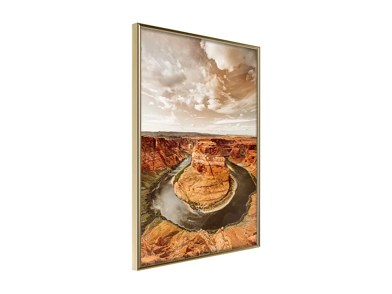 Affiche Murale Encadrée "Colorado River" 21 x 30 cm Or