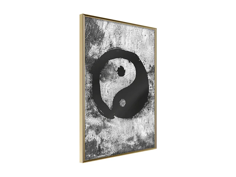 Affiche Murale Encadrée "Complementarity of Opposites" 40 x 60 cm Or