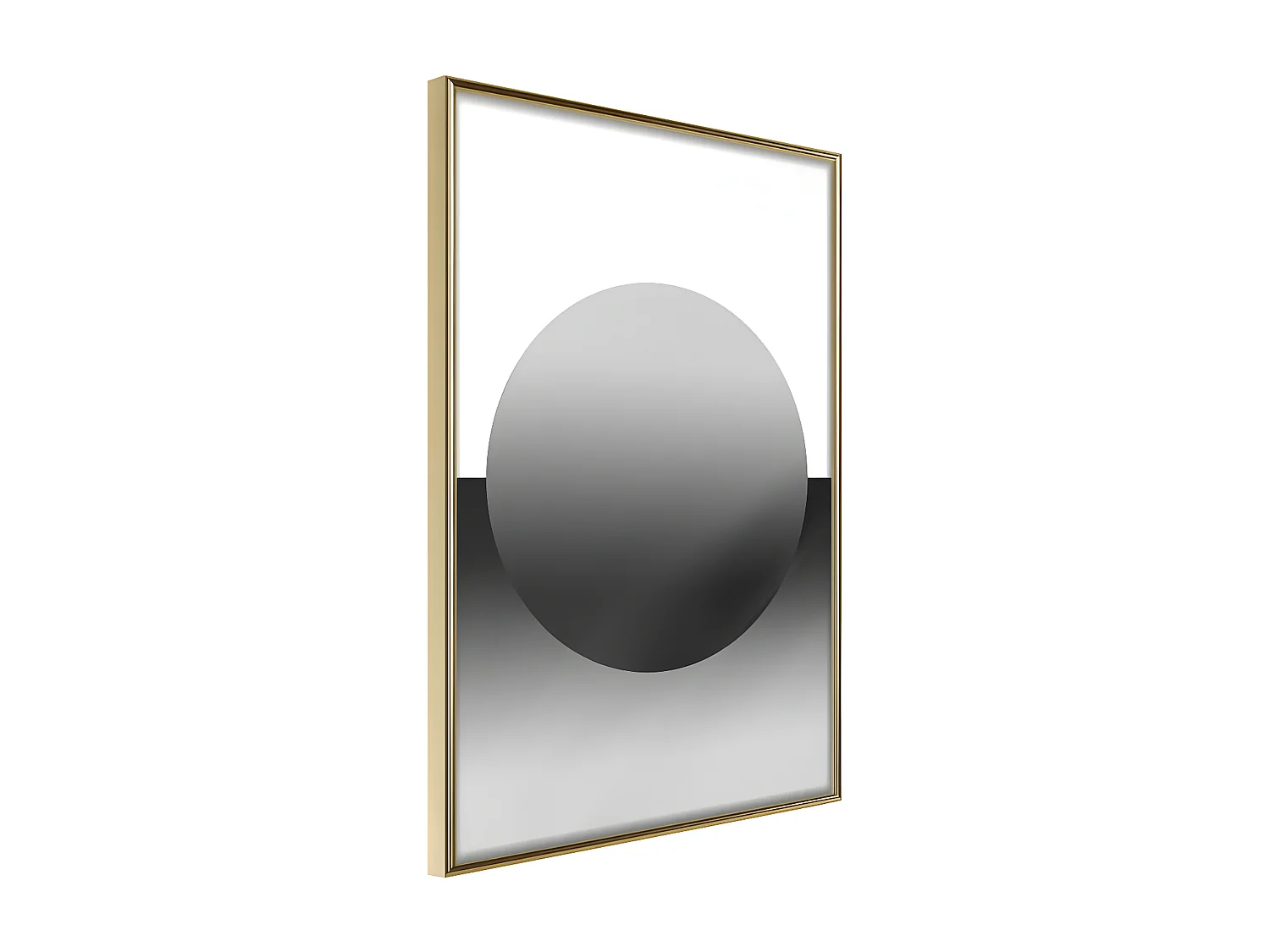 Affiche Murale Encadrée "Levitating Sphere" 21 x 30 cm Or