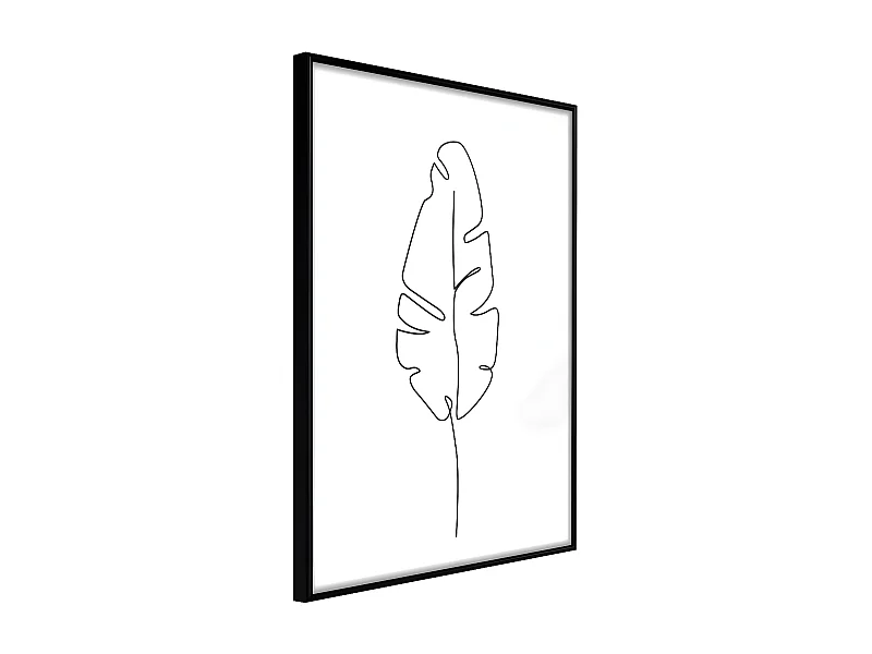 Affiche Murale Encadrée "Drawn with One Line" 40 x 60 cm Noir