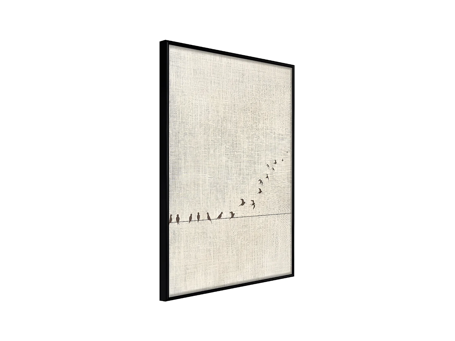 Affiche Murale Encadrée "Learning to Fly" 21 x 30 cm Noir