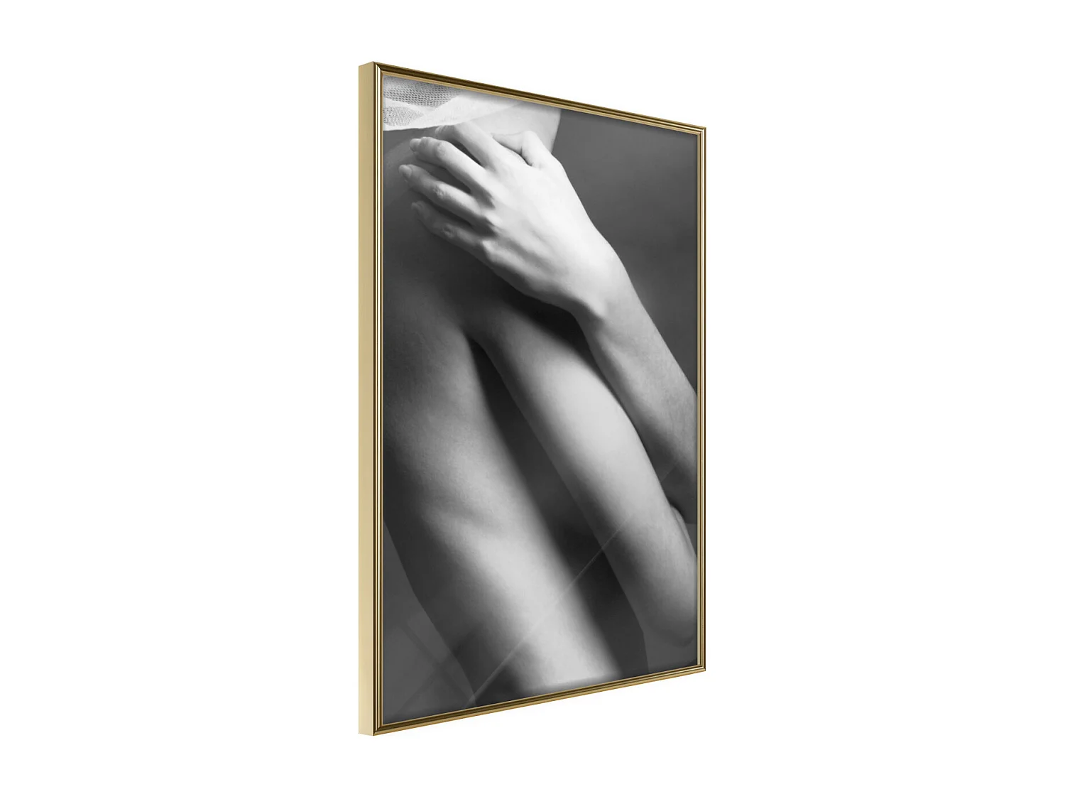 Affiche Murale Encadrée "Touch" 21 x 30 cm Or