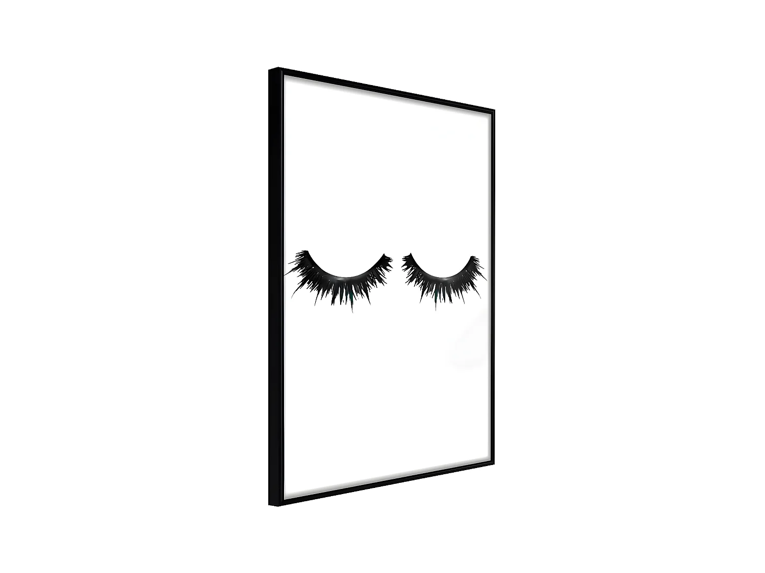 Affiche Murale Encadrée "False Eyelashes" 40 x 60 cm Noir
