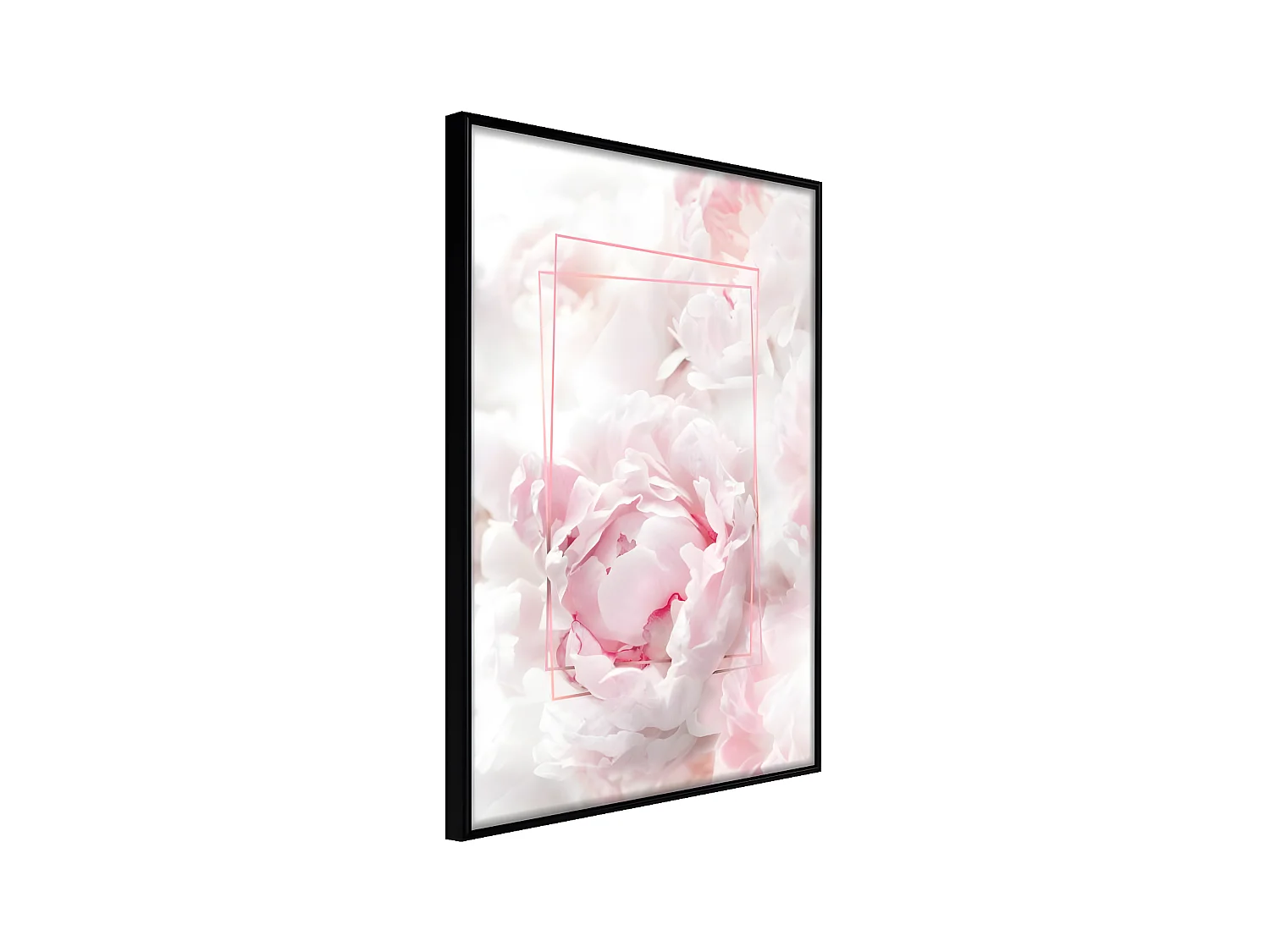 Affiche Murale Encadrée "Floral Dreams" 30 x 42 cm Noir