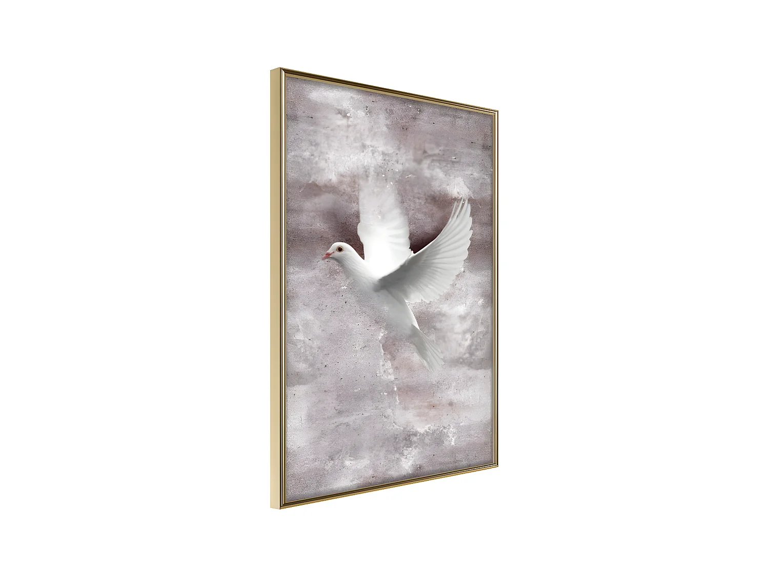 Affiche Murale Encadrée "White Dreams" 40 x 60 cm Or