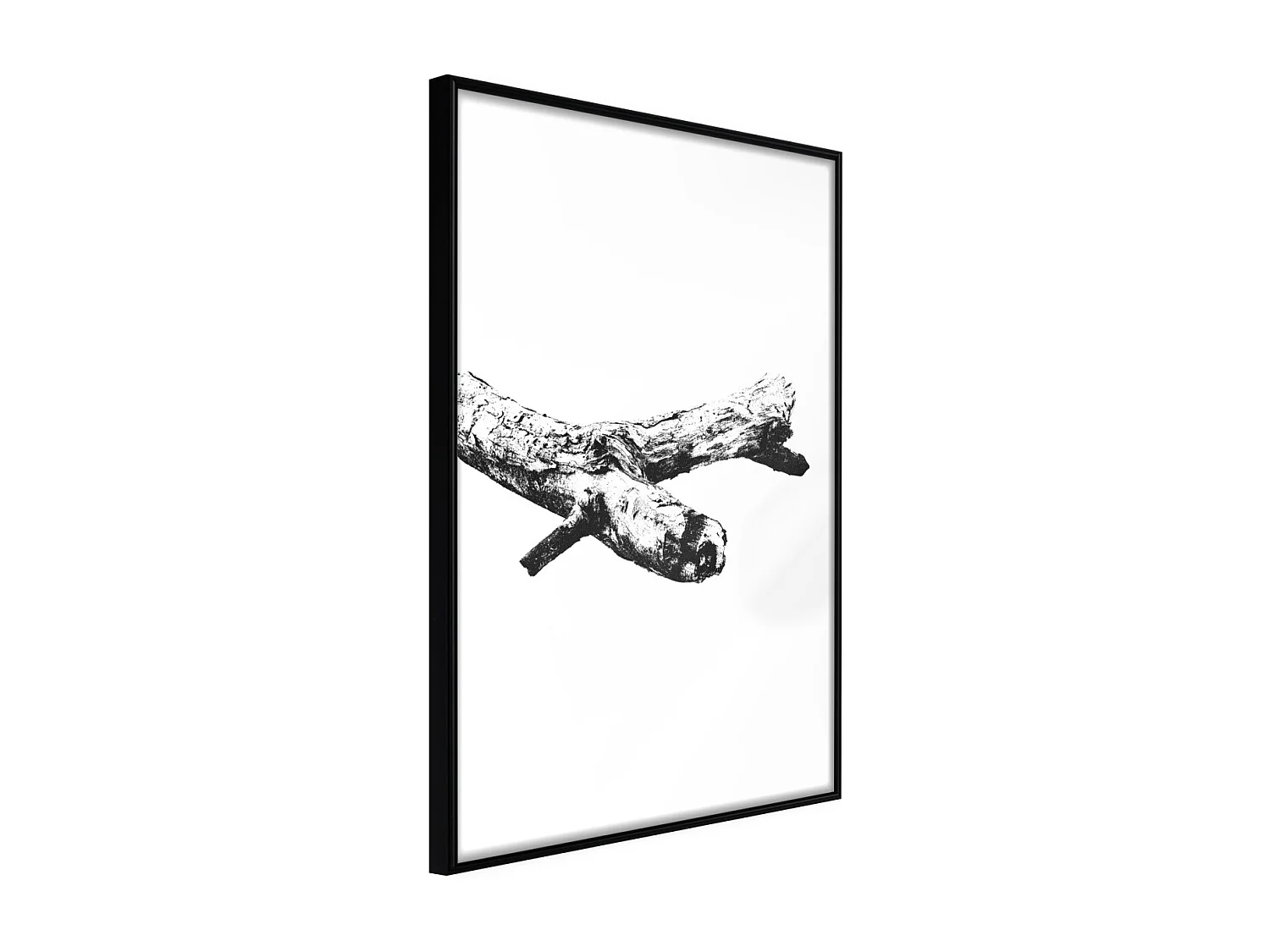 Affiche Murale Encadrée "Where is the Other End" 30 x 42 cm Noir