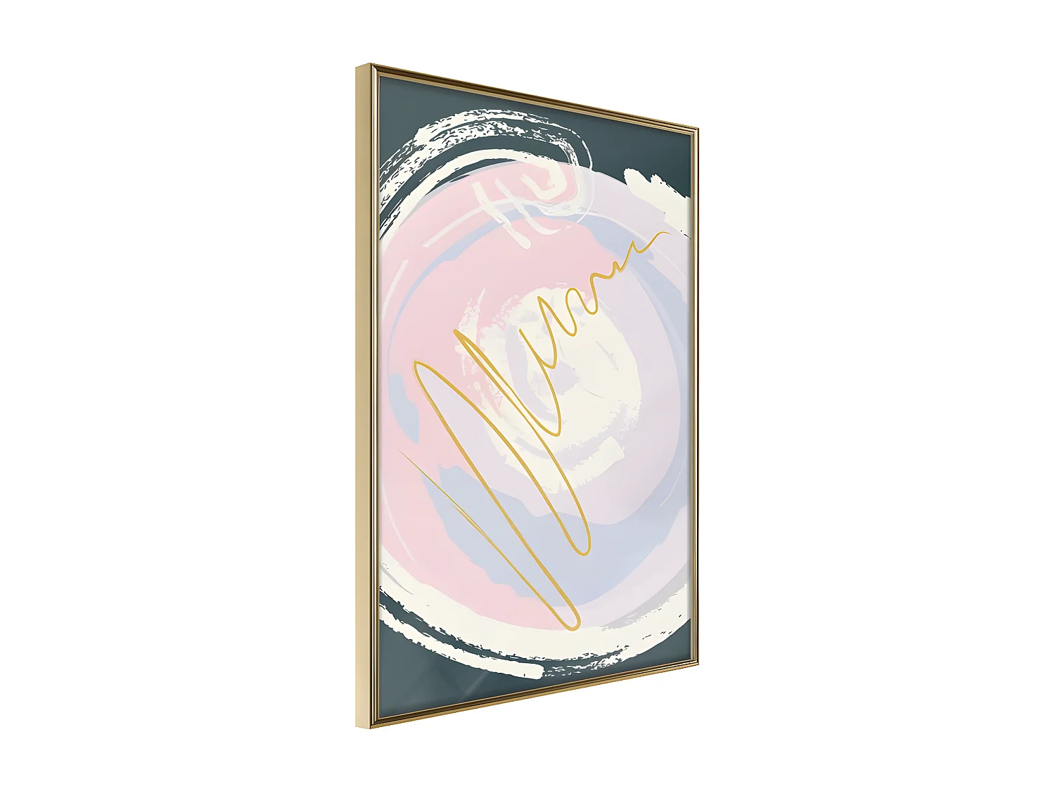 Affiche Murale Encadrée "Candy Autograph" 21 x 30 cm Or