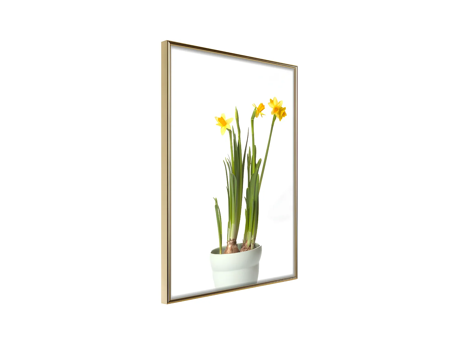 Affiche Murale Encadrée "Piece of Nature IV" 21 x 30 cm Or