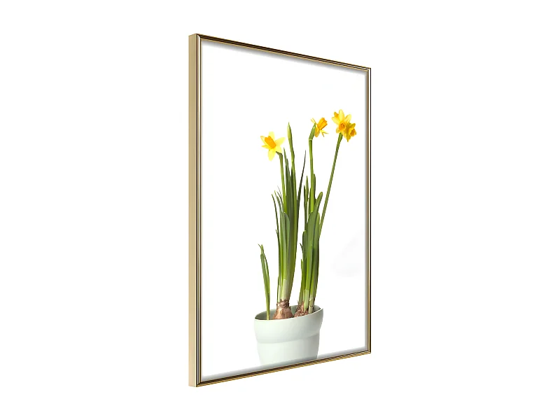 Affiche Murale Encadrée "Piece of Nature IV" 21 x 30 cm Or