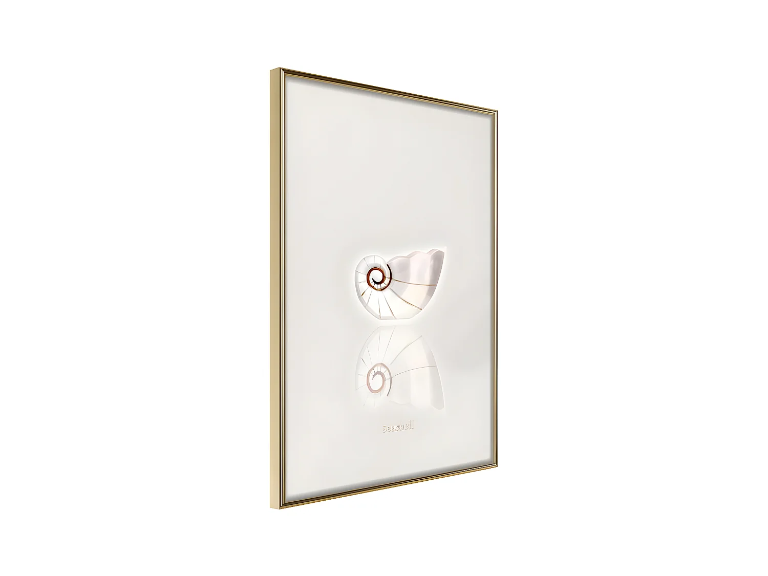 Affiche Murale Encadrée "Holiday Souvenir" 30 x 42 cm Or