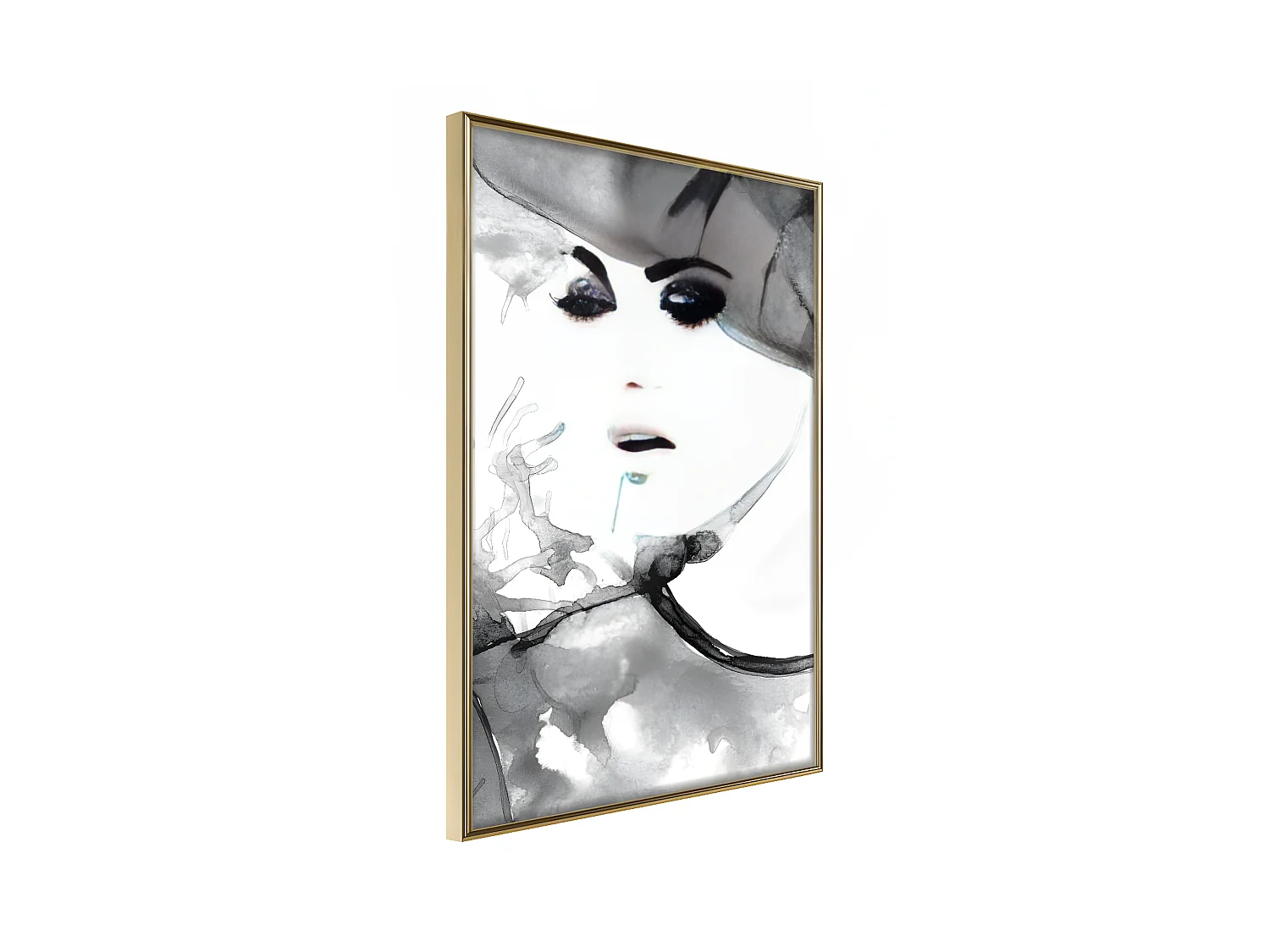 Affiche Murale Encadrée "Class and Style" 40 x 60 cm Or