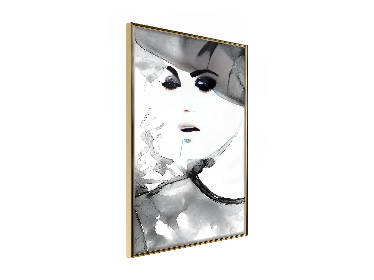 Affiche Murale Encadrée "Class and Style" 40 x 60 cm Or