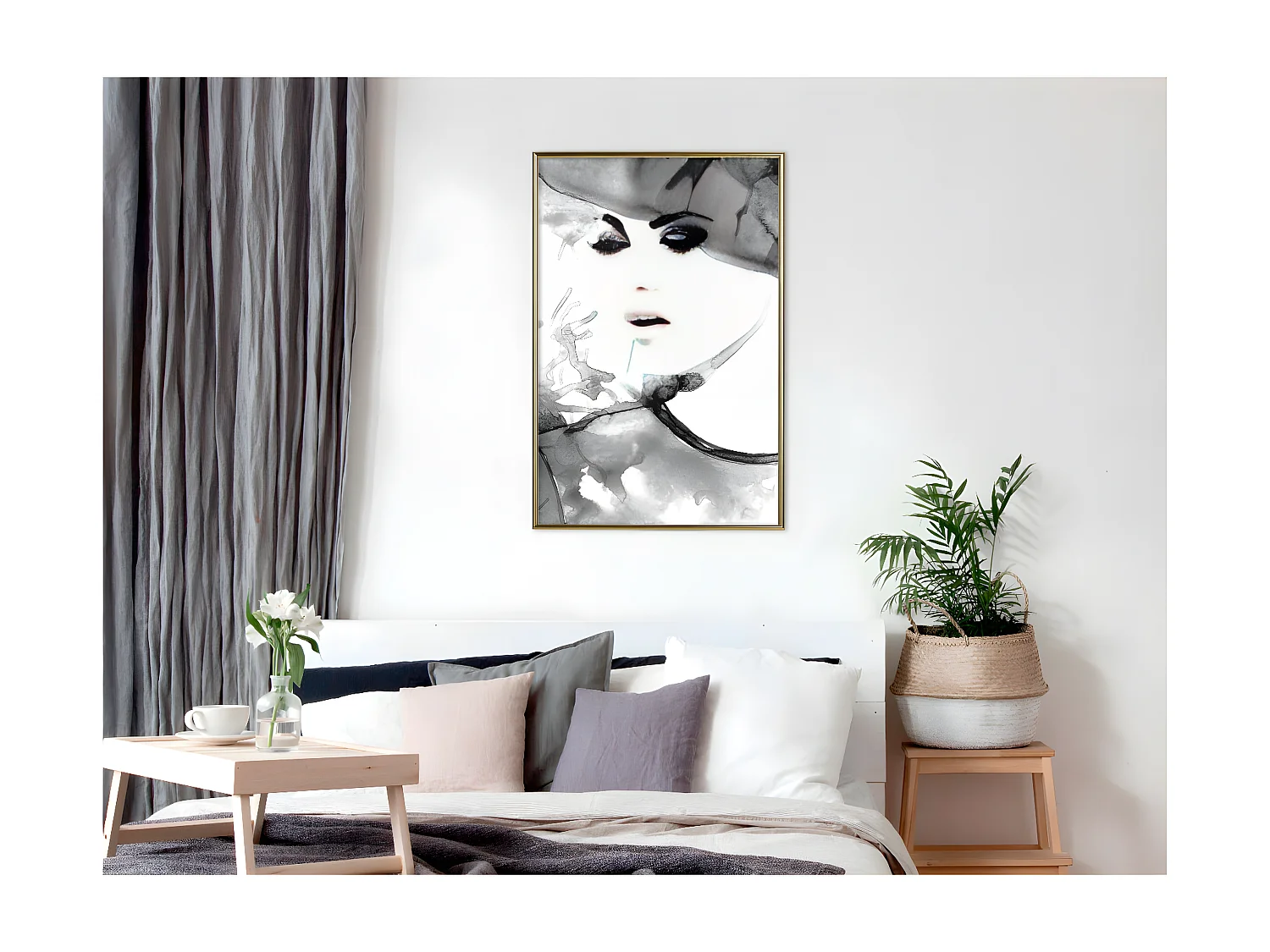 Affiche Murale Encadrée "Class and Style" 40 x 60 cm Or