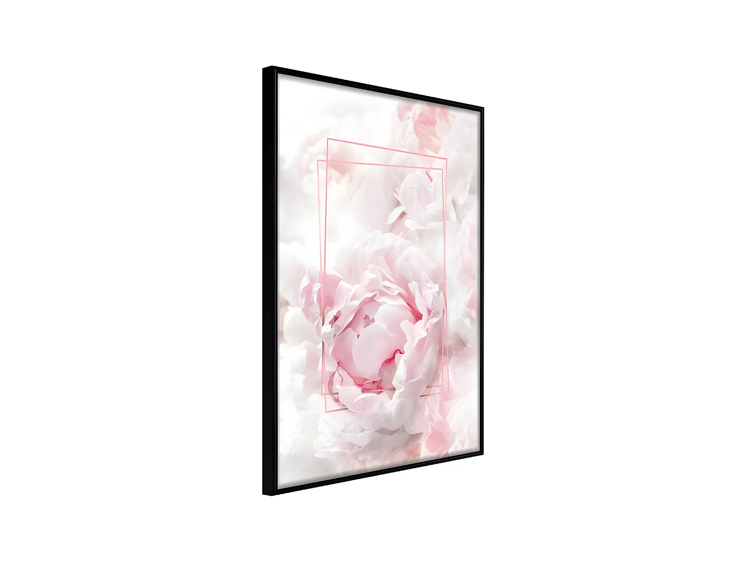 Affiche Murale Encadrée "Floral Dreams" 40 x 60 cm Noir