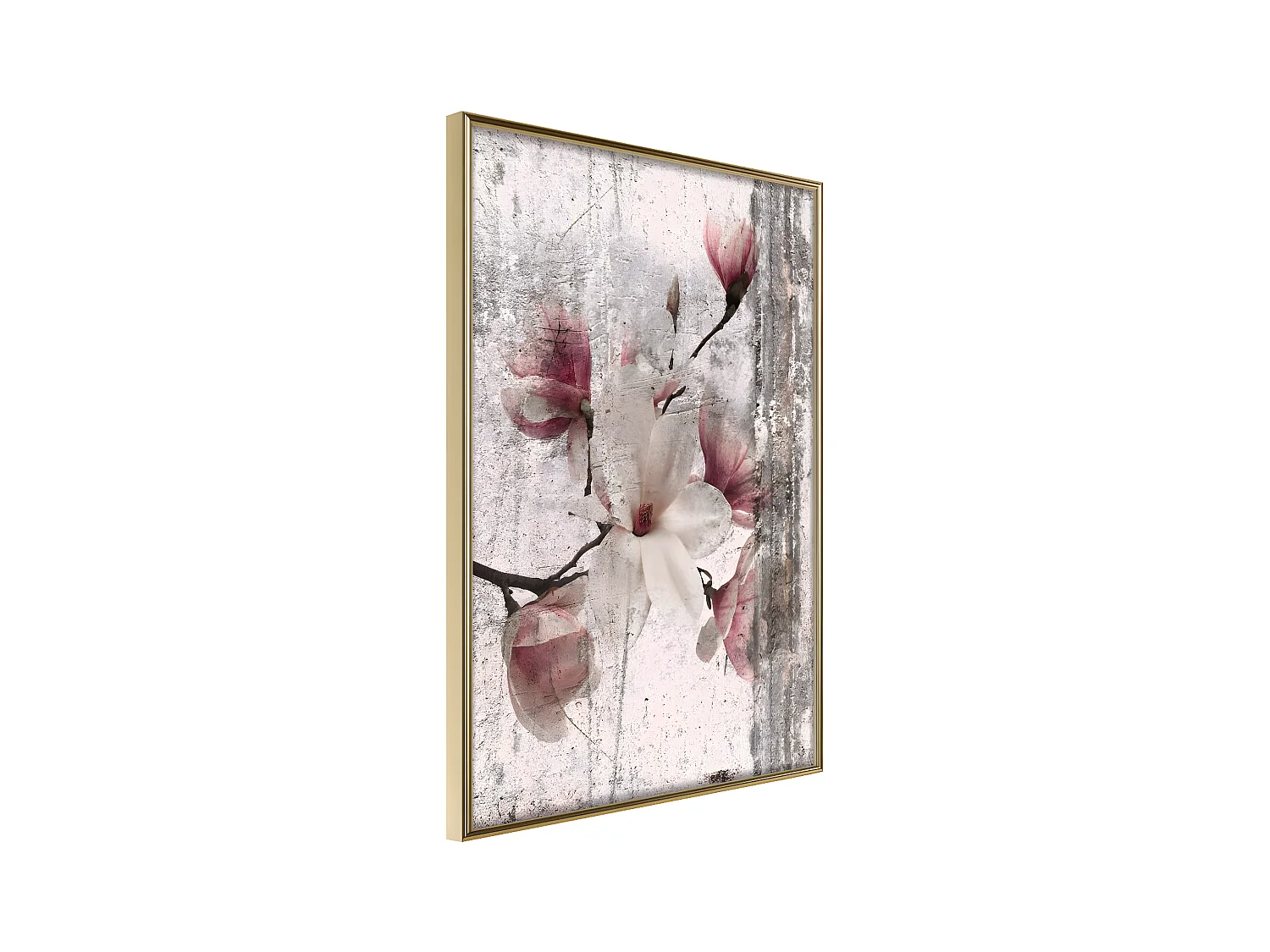 Affiche Murale Encadrée "Queen of Spring Flowers I" 30 x 42 cm Or