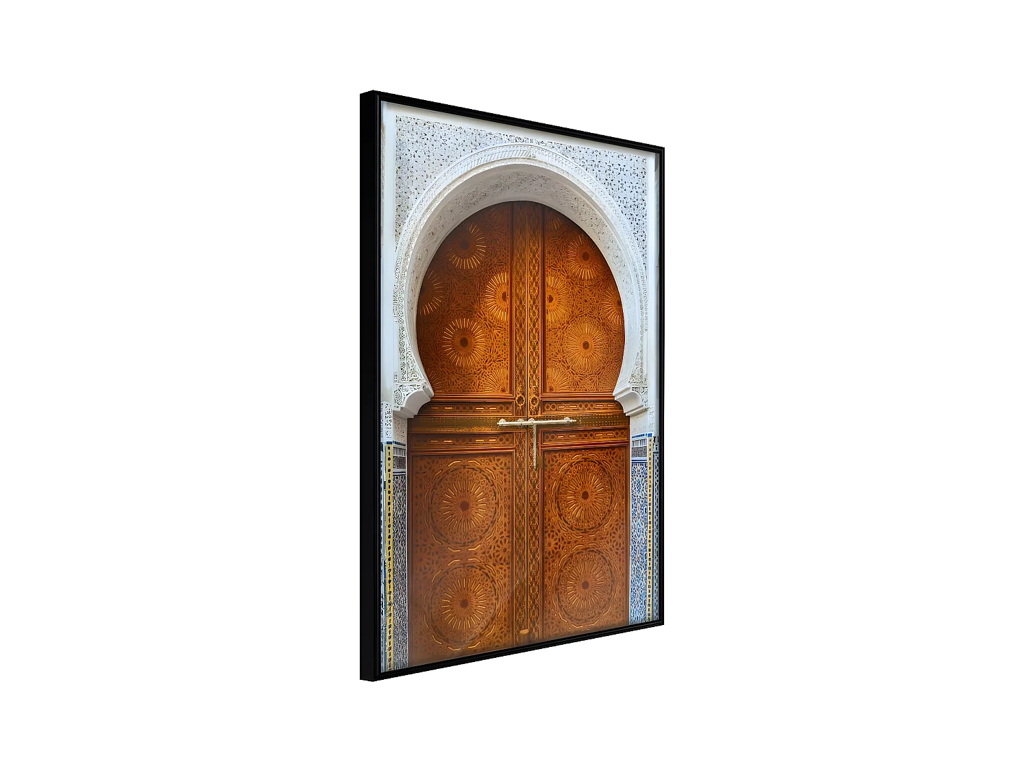 Affiche Murale Encadrée "Closed Passage Brown" 40 x 60 cm Noir