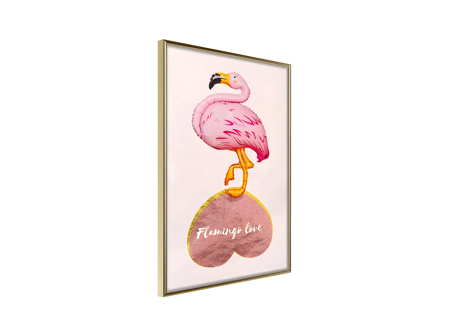 Affiche Murale Encadrée "Everybody Needs Love" 30 x 42 cm Or