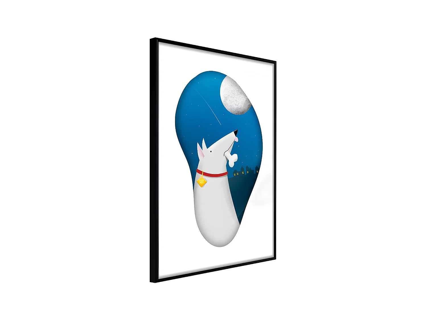 Affiche Murale Encadrée "Lupine Nature" 30 x 42 cm Noir